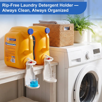 Laundry Detergent Dispenser with Enhanced Nozzle, Drip Tray, and Convenient Switch - Mess-Free Liquid Organizer for Laundry Rooms