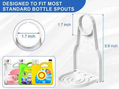 Laundry Detergent Dispenser with Enhanced Nozzle, Drip Tray, and Convenient Switch - Mess-Free Liquid Organizer for Laundry Rooms